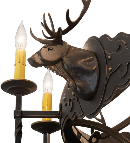 Meyda Tiffany Stag 234729 Chandelier Light - Timeless Bronze