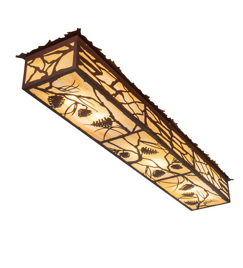 Meyda Tiffany Whispering Pines 234976 Ceiling Light - Rust,Cafe-Noir