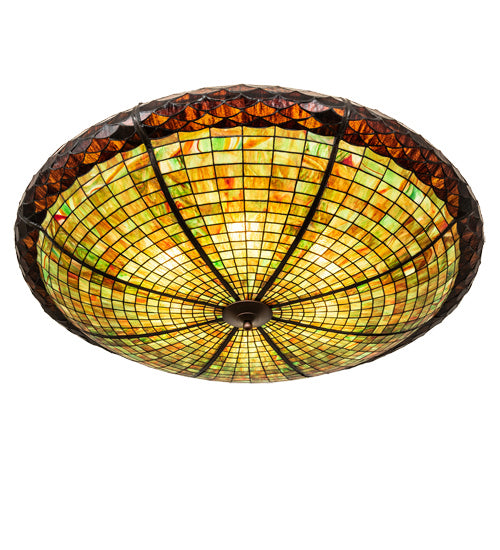 Meyda Tiffany Greenbriar Oak 235738 Ceiling Light - Mahogany Bronze