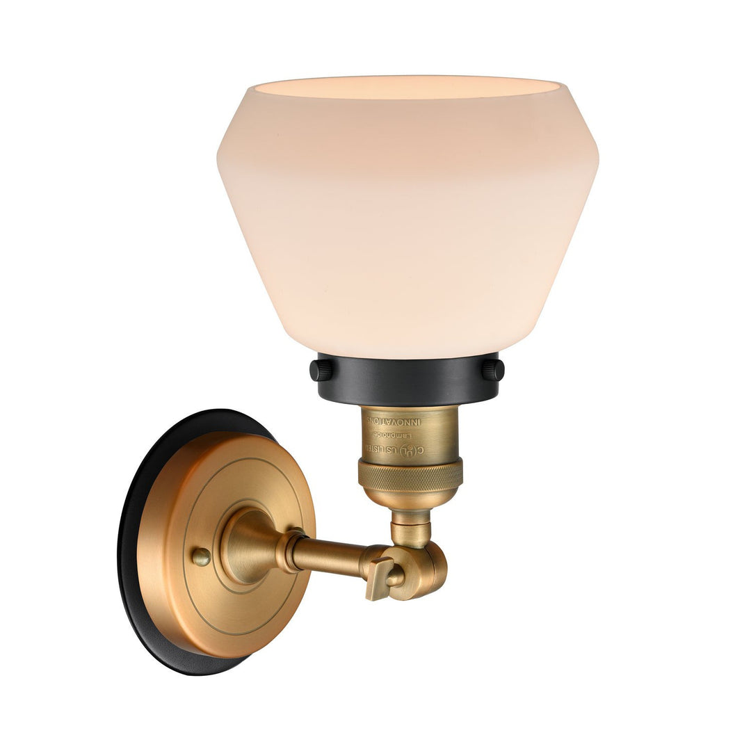 Innovations Franklin Restoration 203BB-BPBK-HRBK-G171 Wall Sconce Light - Brushed Brass