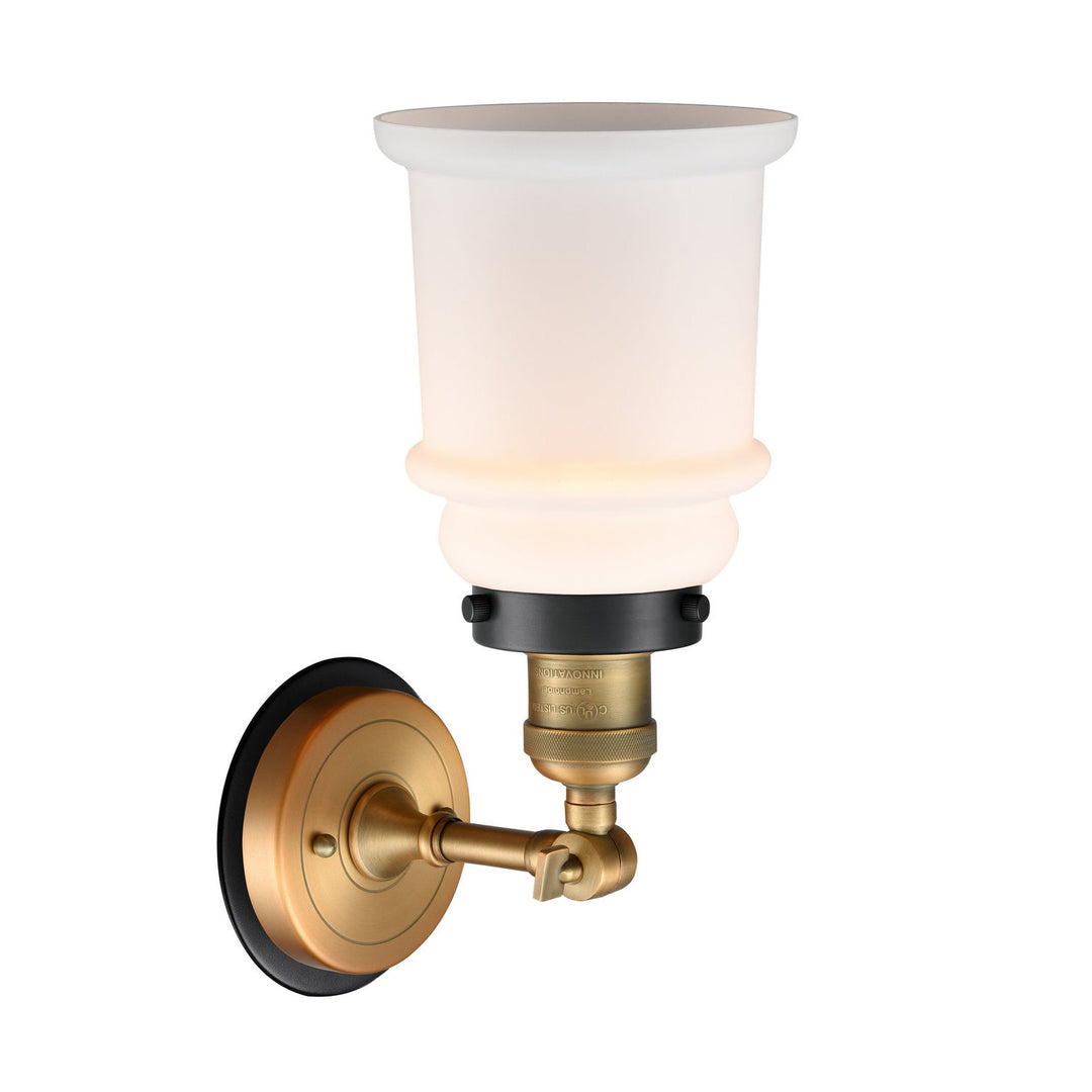 Innovations Franklin Restoration 203BB-BPBK-HRBK-G181 Wall Sconce Light - Brushed Brass