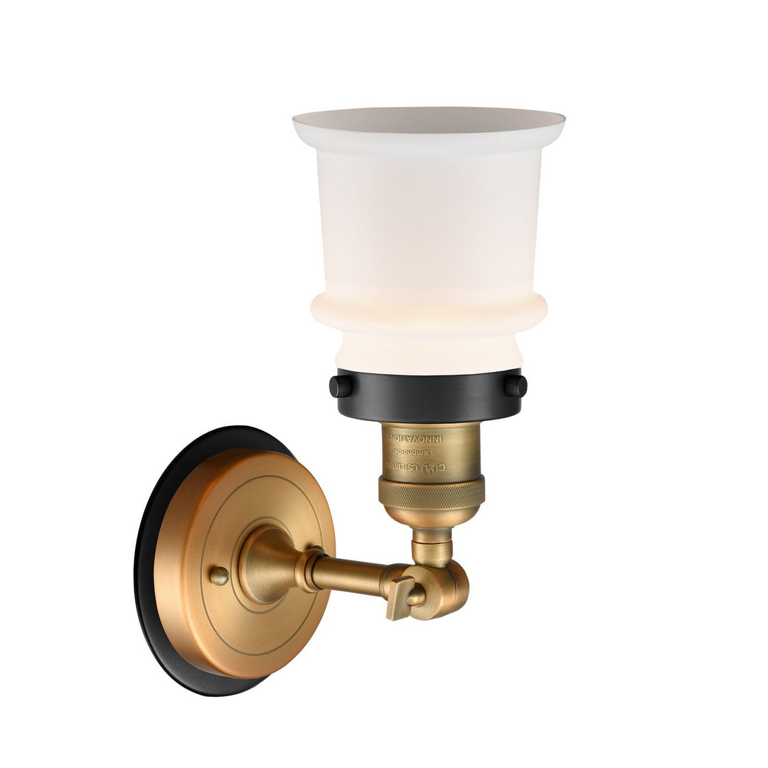 Innovations Franklin Restoration 203BB-BPBK-HRBK-G181S Wall Sconce Light - Brushed Brass