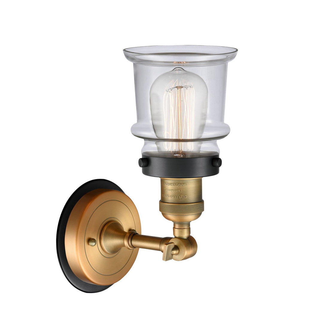 Innovations Franklin Restoration 203BB-BPBK-HRBK-G182S Wall Sconce Light - Brushed Brass