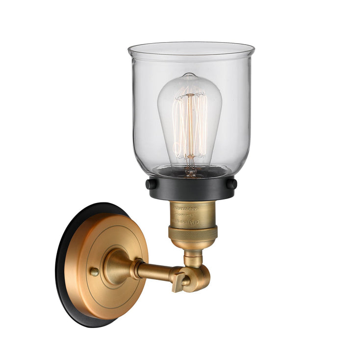 Innovations Franklin Restoration 203BB-BPBK-HRBK-G52 Wall Sconce Light - Brushed Brass
