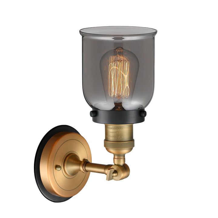 Innovations Franklin Restoration 203BB-BPBK-HRBK-G53 Wall Sconce Light - Brushed Brass