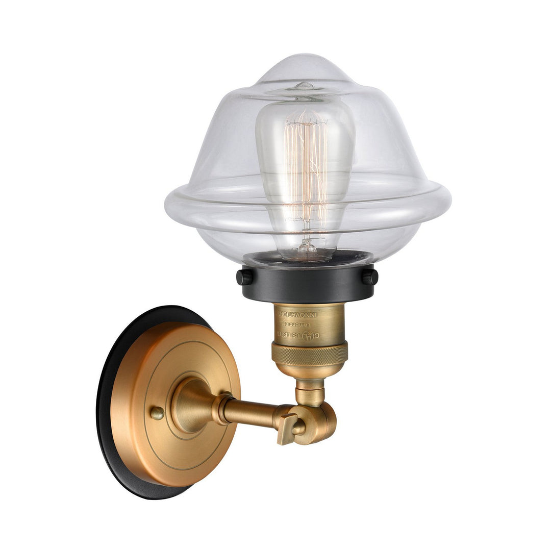 Innovations Franklin Restoration 203BB-BPBK-HRBK-G532 Wall Sconce Light - Brushed Brass