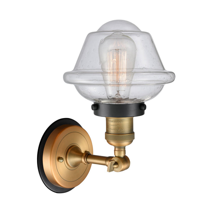 Innovations Franklin Restoration 203BB-BPBK-HRBK-G534 Wall Sconce Light - Brushed Brass