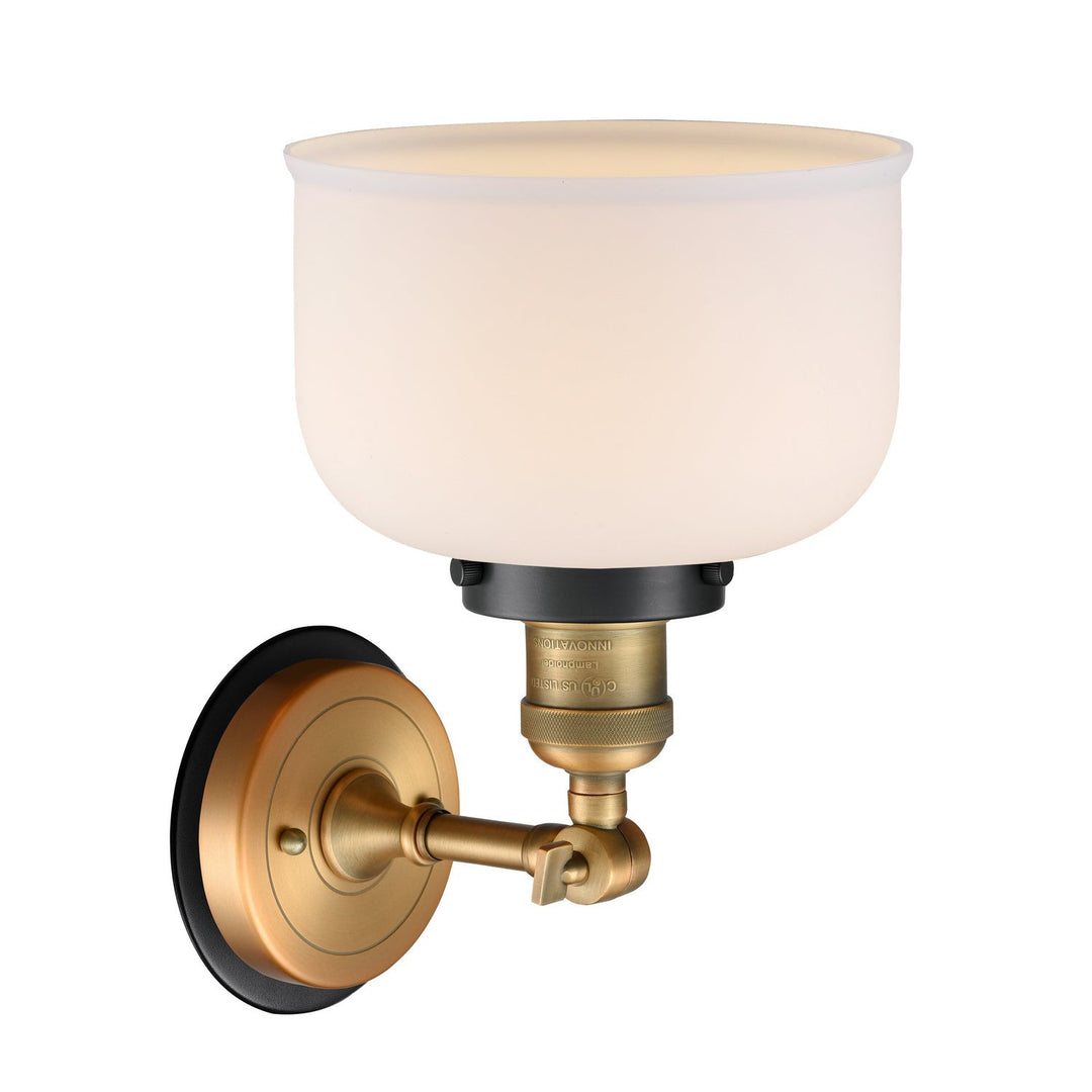 Innovations Franklin Restoration 203BB-BPBK-HRBK-G71 Wall Sconce Light - Brushed Brass