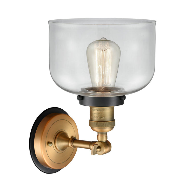Innovations Franklin Restoration 203BB-BPBK-HRBK-G72 Wall Sconce Light - Brushed Brass