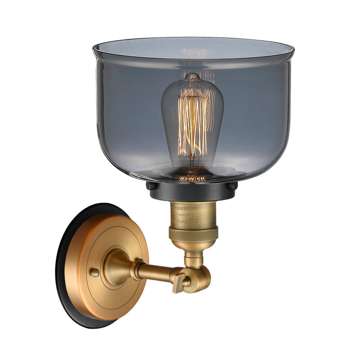 Innovations Franklin Restoration 203BB-BPBK-HRBK-G73 Wall Sconce Light - Brushed Brass