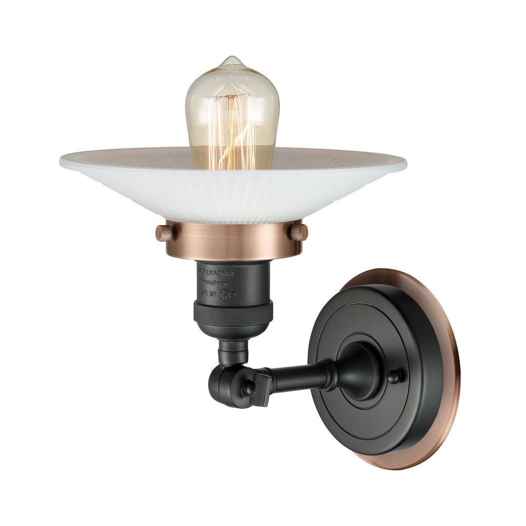 Innovations Franklin Restoration 203BK-BPAC-HRAC-G1 Wall Sconce Light - Matte Black