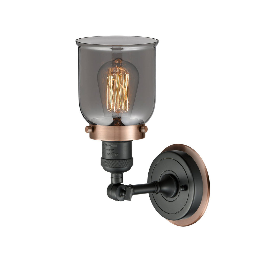 Innovations Franklin Restoration 203BK-BPAC-HRAC-G53 Wall Sconce Light - Matte Black