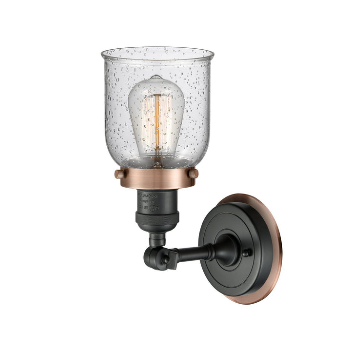 Innovations Franklin Restoration 203BK-BPAC-HRAC-G54 Wall Sconce Light - Matte Black