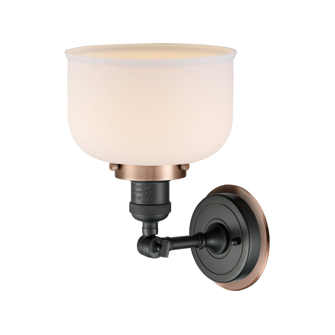 Innovations Franklin Restoration 203BK-BPAC-HRAC-G71 Wall Sconce Light - Matte Black