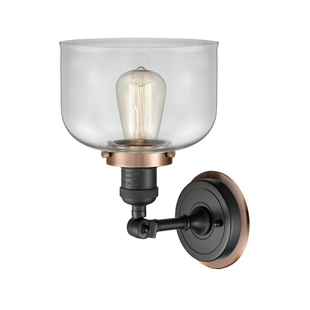 Innovations Franklin Restoration 203BK-BPAC-HRAC-G72 Wall Sconce Light - Matte Black
