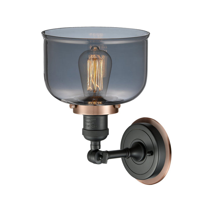 Innovations Franklin Restoration 203BK-BPAC-HRAC-G73 Wall Sconce Light - Matte Black