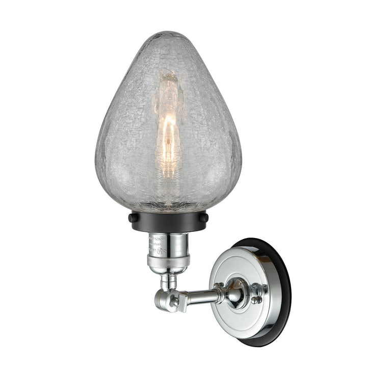 Innovations Franklin Restoration 203PC-BPBK-HRBK-G165 Wall Sconce Light - Polished Chrome