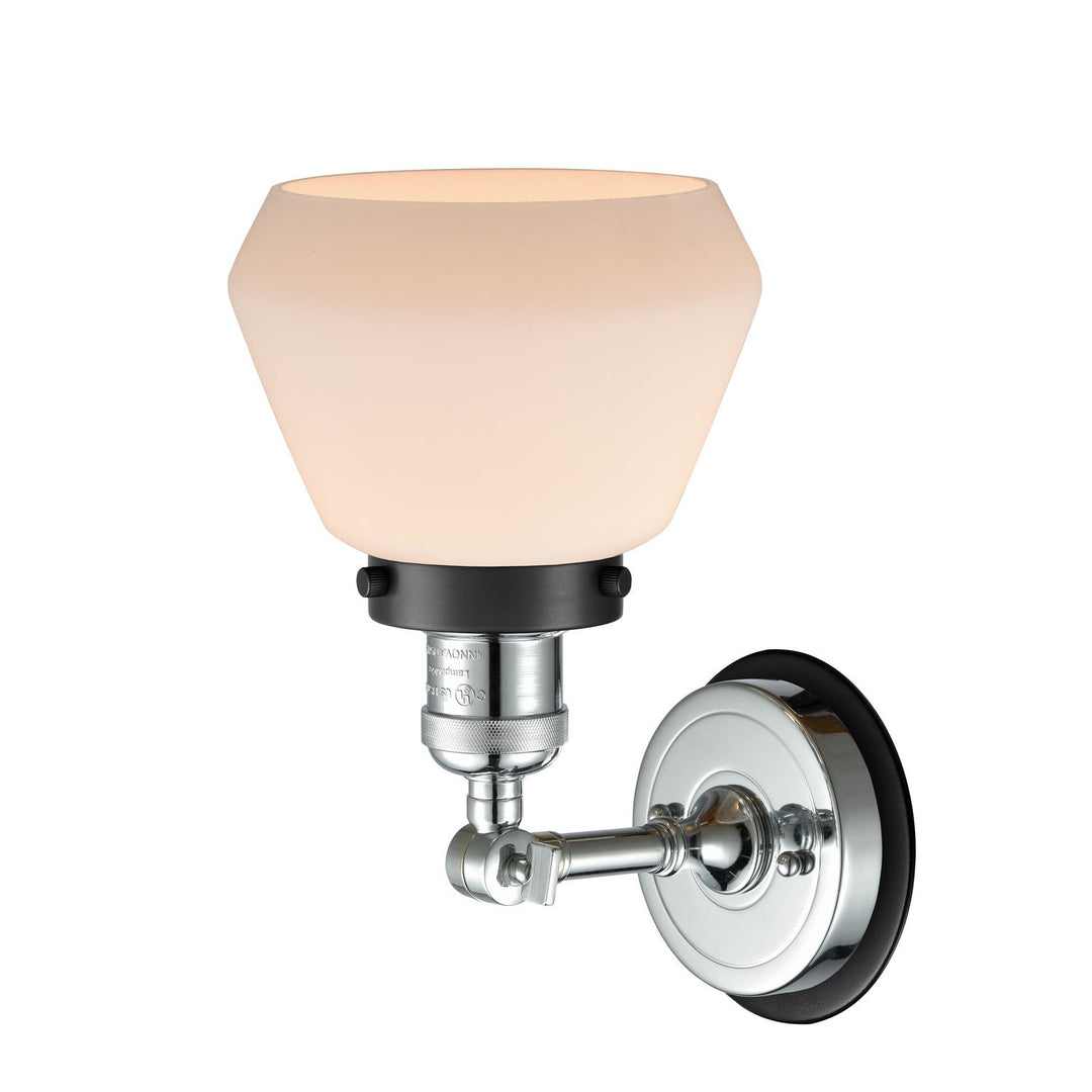 Innovations Franklin Restoration 203PC-BPBK-HRBK-G171 Wall Sconce Light - Polished Chrome