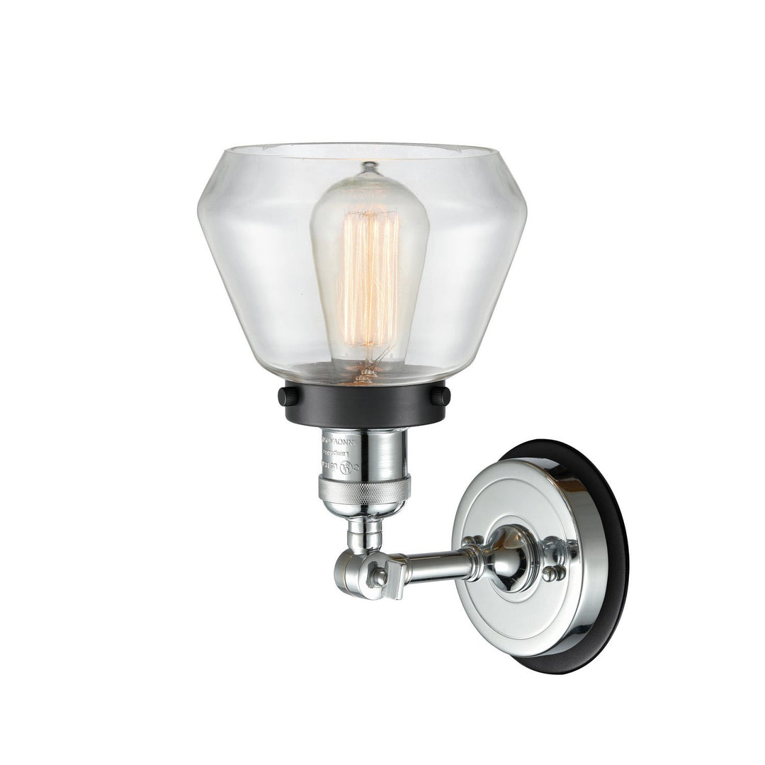 Innovations Franklin Restoration 203PC-BPBK-HRBK-G172 Wall Sconce Light - Polished Chrome