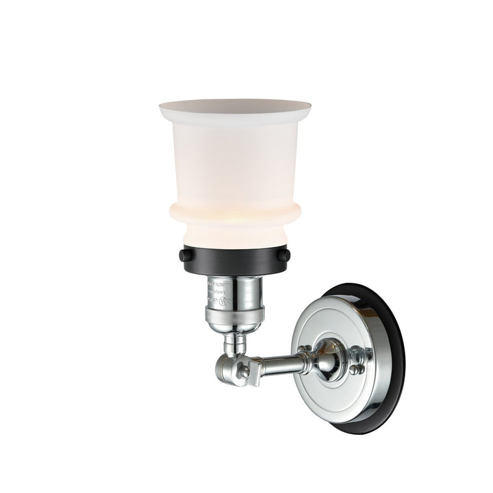 Innovations Franklin Restoration 203PC-BPBK-HRBK-G181S Wall Sconce Light - Polished Chrome
