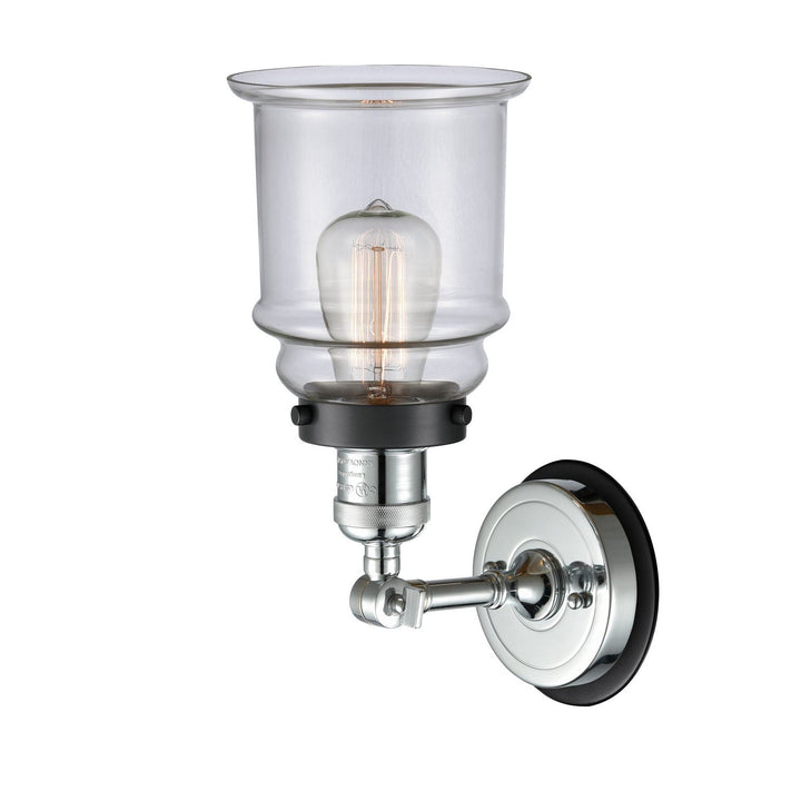 Innovations Franklin Restoration 203PC-BPBK-HRBK-G182 Wall Sconce Light - Polished Chrome