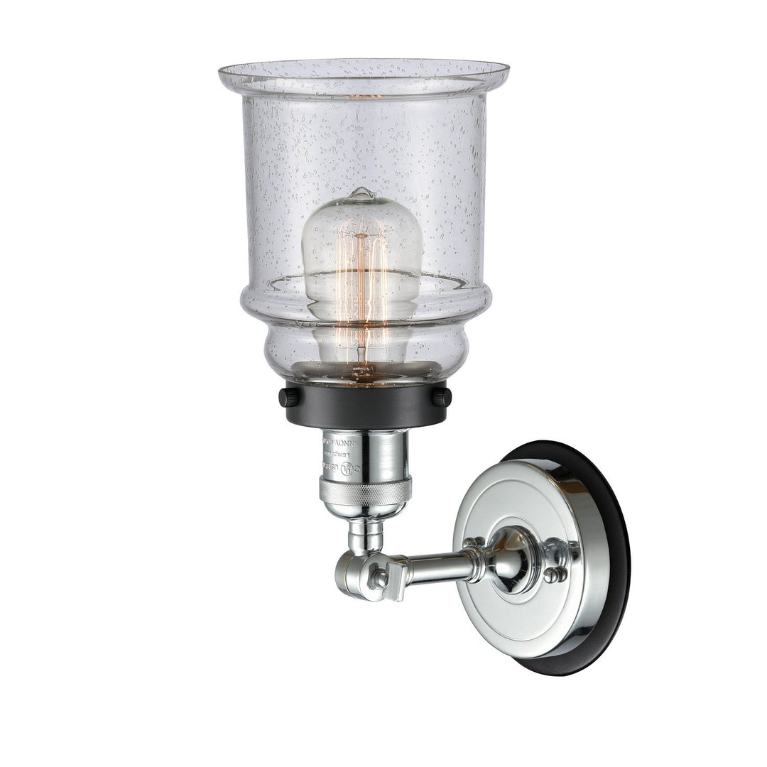 Innovations Franklin Restoration 203PC-BPBK-HRBK-G184 Wall Sconce Light - Polished Chrome