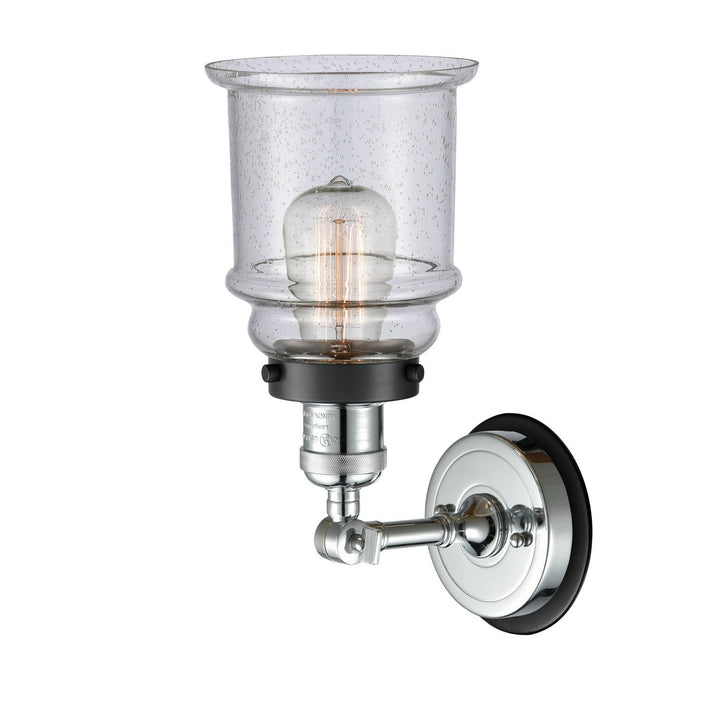 Innovations Franklin Restoration 203PC-BPBK-HRBK-G184 Wall Sconce Light - Polished Chrome