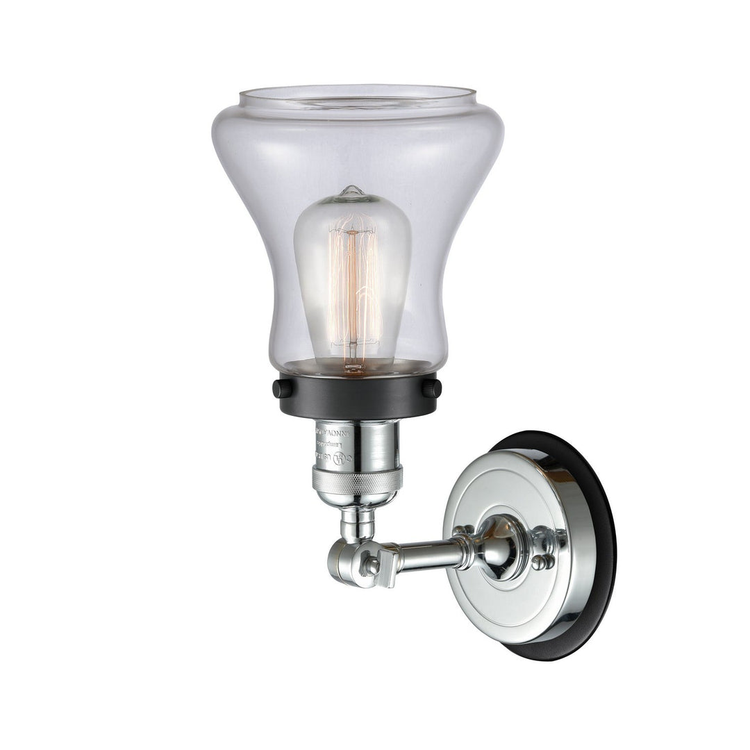 Innovations Franklin Restoration 203PC-BPBK-HRBK-G192 Wall Sconce Light - Polished Chrome