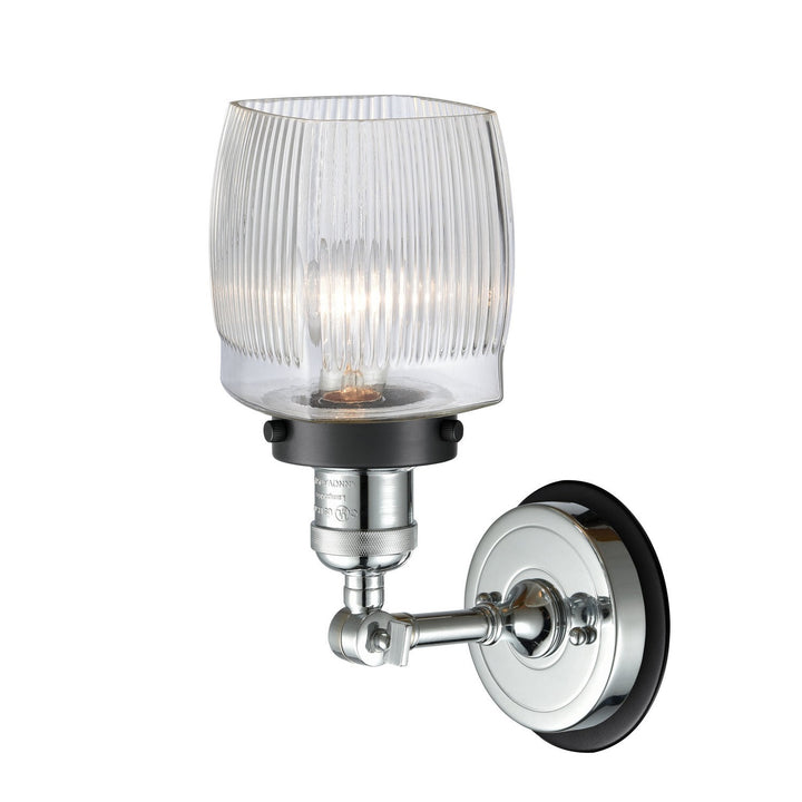 Innovations Franklin Restoration 203PC-BPBK-HRBK-G302 Wall Sconce Light - Polished Chrome