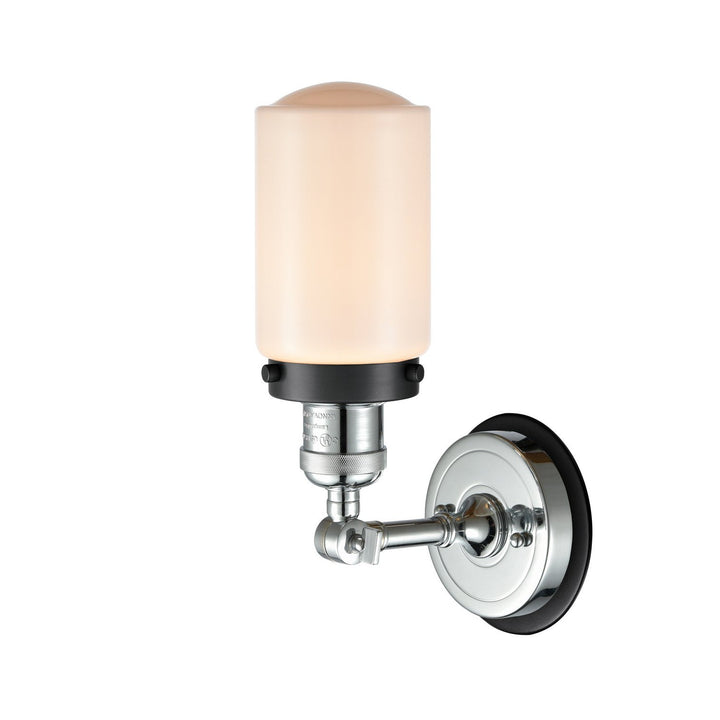 Innovations Franklin Restoration 203PC-BPBK-HRBK-G311 Wall Sconce Light - Polished Chrome