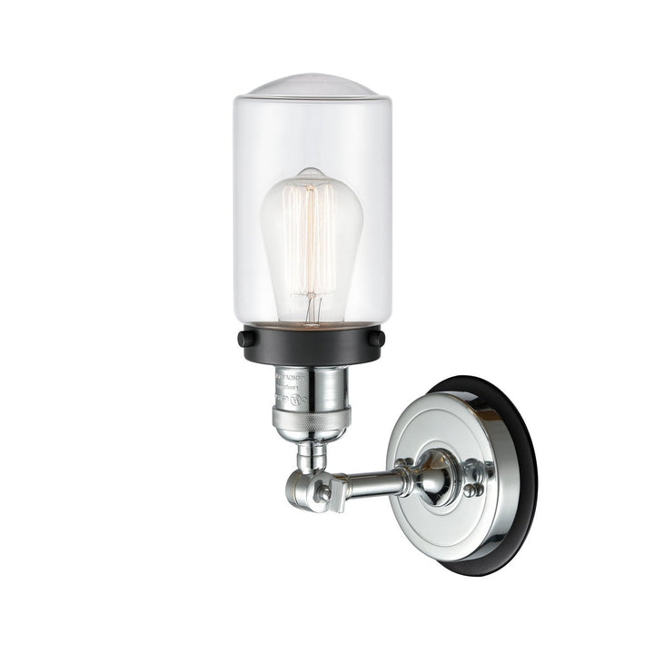 Innovations Franklin Restoration 203PC-BPBK-HRBK-G312 Wall Sconce Light - Polished Chrome