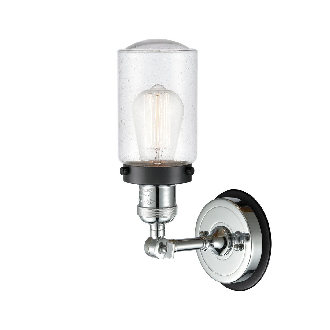 Innovations Franklin Restoration 203PC-BPBK-HRBK-G314 Wall Sconce Light - Polished Chrome