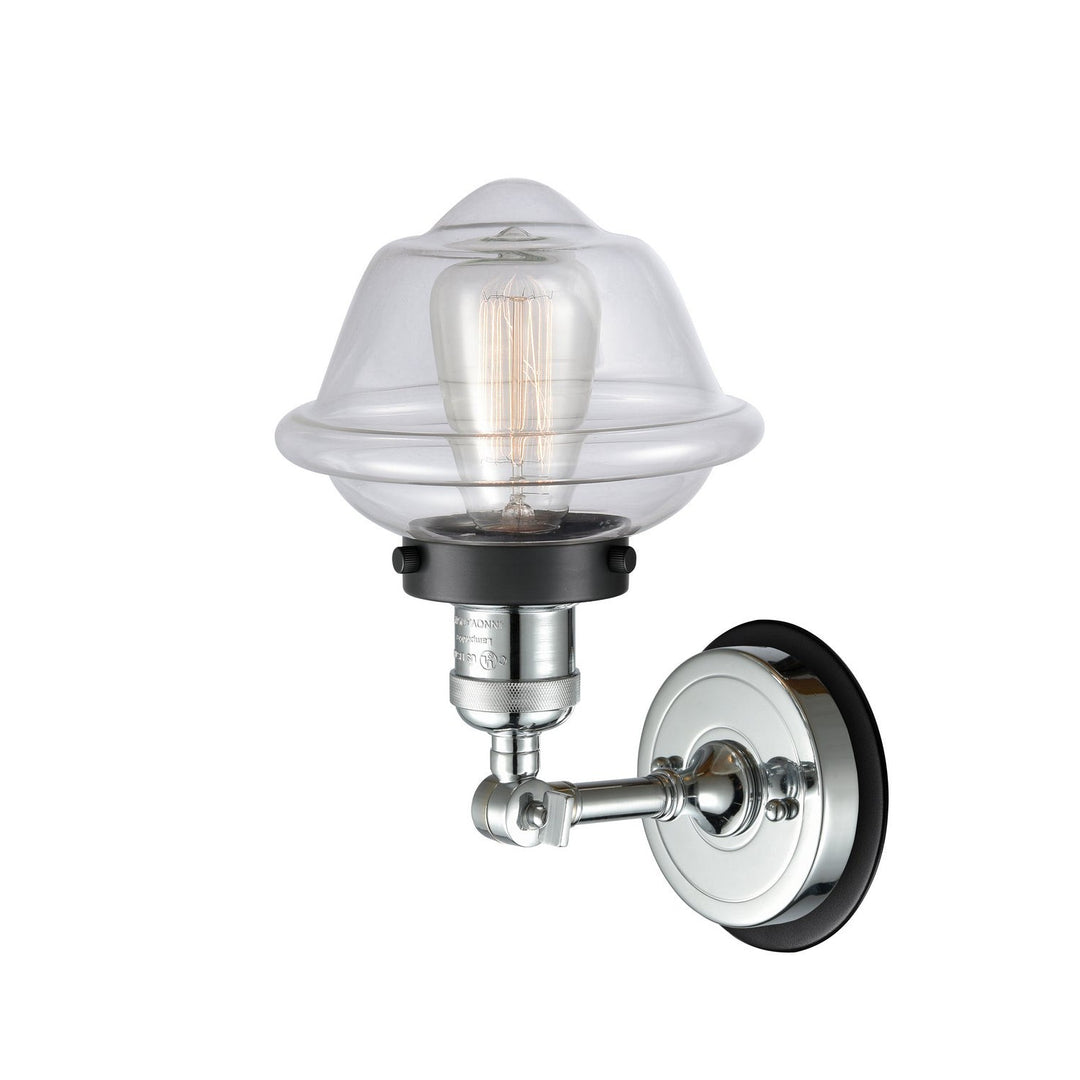 Innovations Franklin Restoration 203PC-BPBK-HRBK-G532 Wall Sconce Light - Polished Chrome