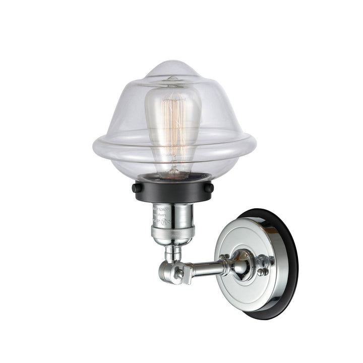 Innovations Franklin Restoration 203PC-BPBK-HRBK-G532 Wall Sconce Light - Polished Chrome