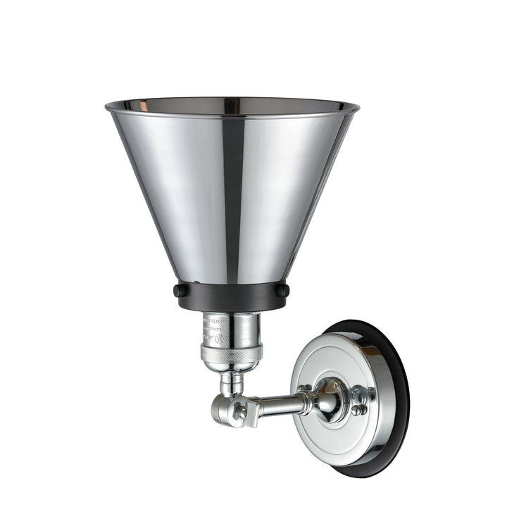 Innovations Franklin Restoration 203PC-BPBK-HRBK-M13-PC Wall Sconce Light - Polished Chrome