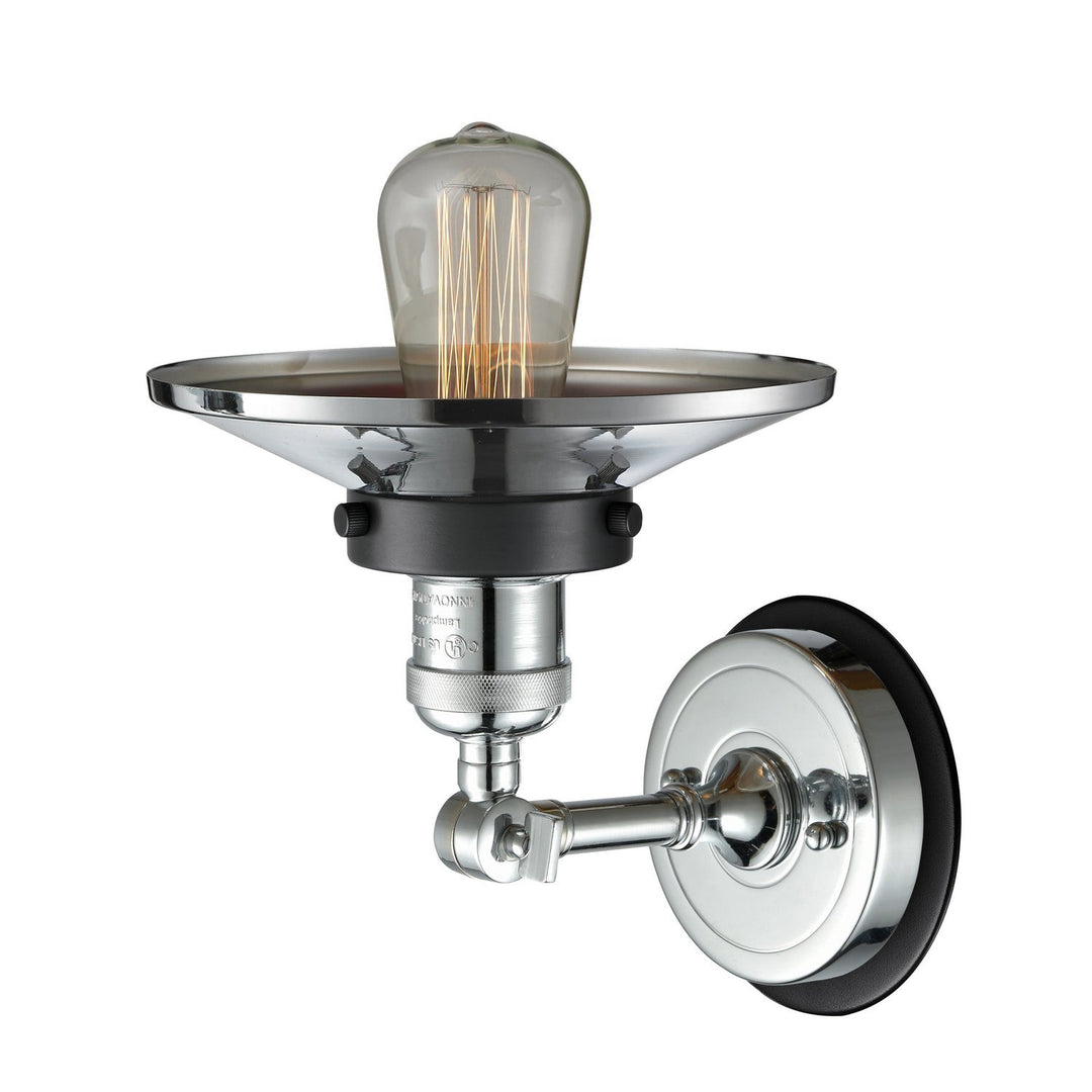 Innovations Franklin Restoration 203PC-BPBK-HRBK-M7-PC Wall Sconce Light - Polished Chrome