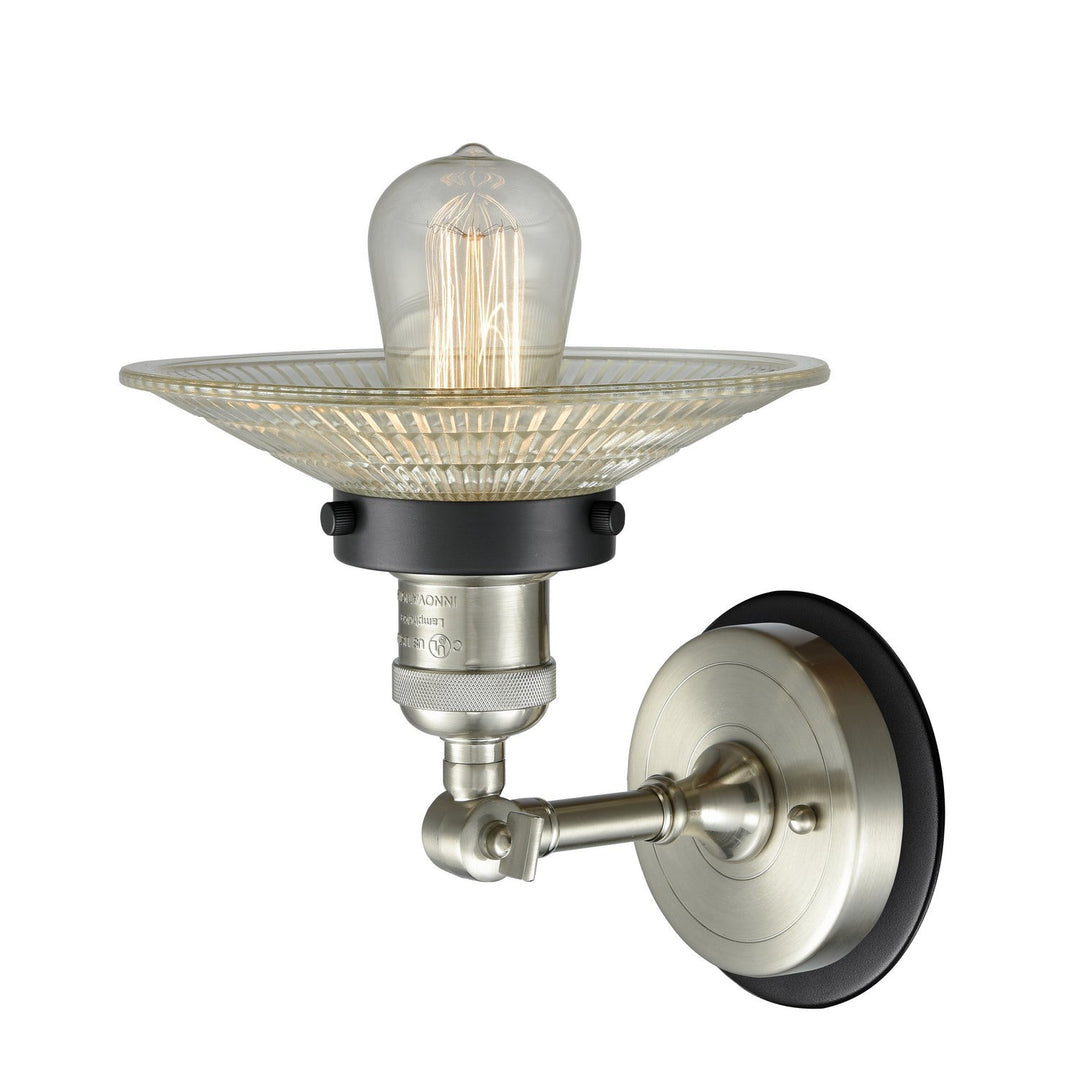 Innovations Franklin Restoration 203SN-BPBK-HRBK-G2 Wall Sconce Light - Brushed Satin Nickel