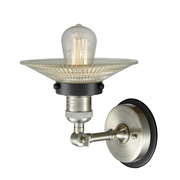 Innovations Franklin Restoration 203SN-BPBK-HRBK-G2 Wall Sconce Light - Brushed Satin Nickel