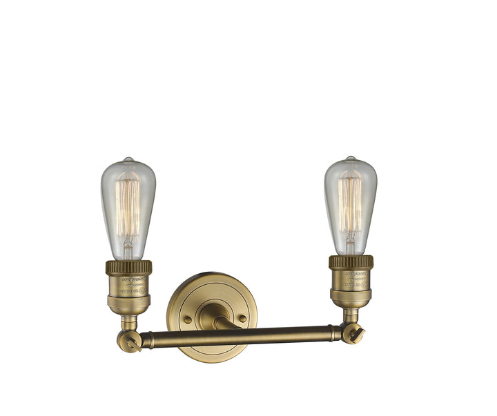 Innovations Franklin Restoration 208-BB-LED Bath Vanity Light 11 in. wide - Brushed Brass