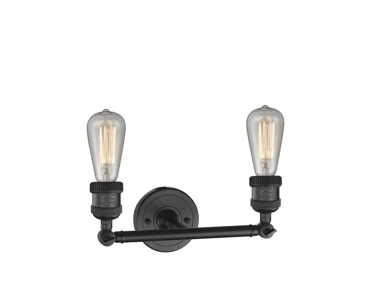 Innovations Franklin Restoration 208-BK-LED Bath Vanity Light 11 in. wide - Matte Black