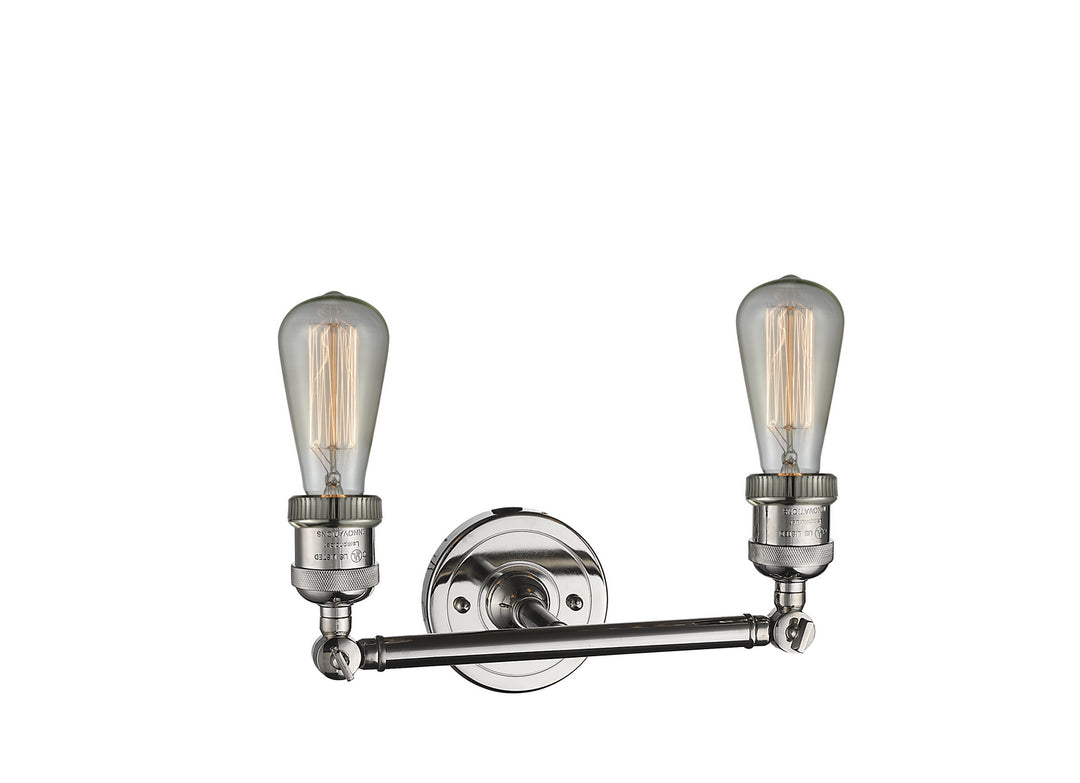 Innovations Franklin Restoration 208-PN-LED Bath Vanity Light 11 in. wide - Polished Nickel