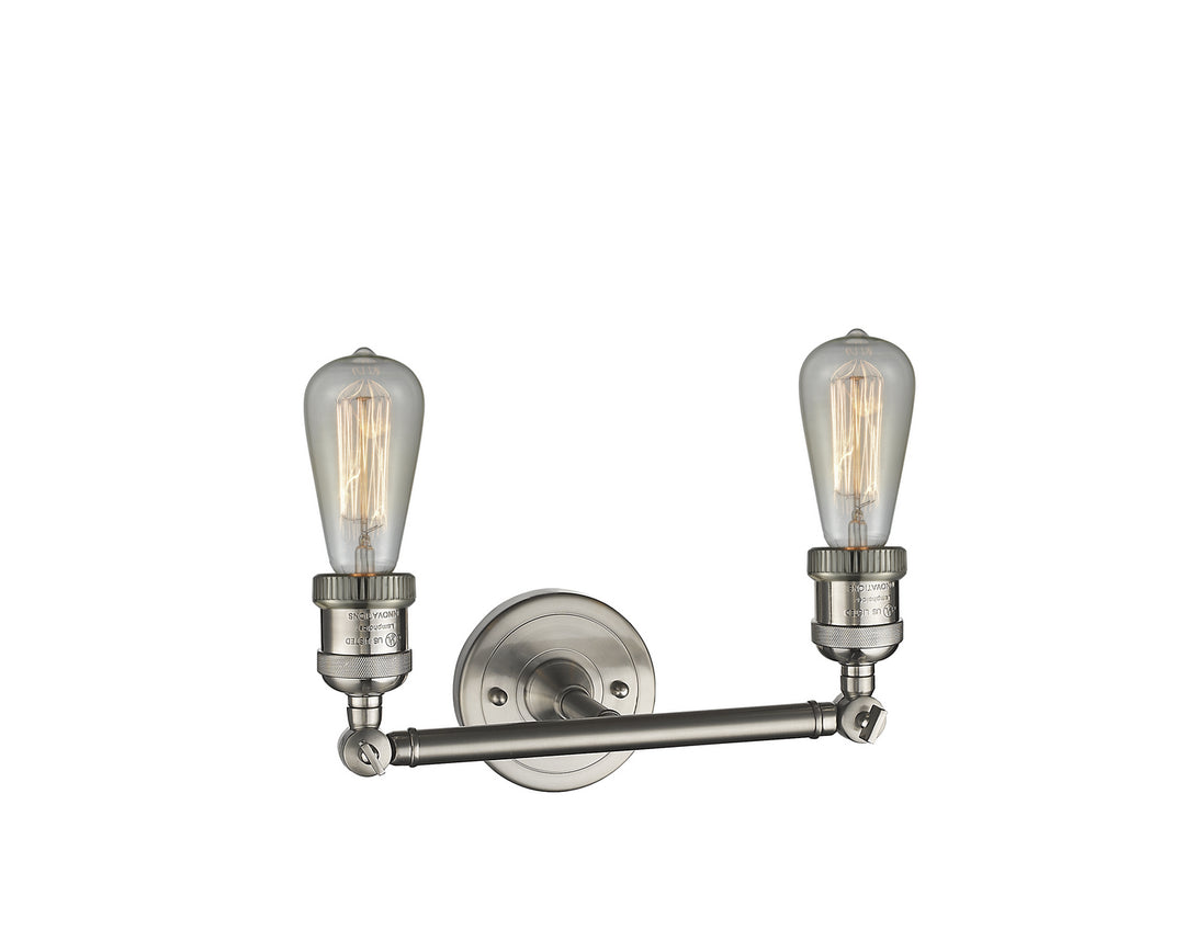 Innovations Franklin Restoration 208-SN-LED Bath Vanity Light 11 in. wide - Brushed Satin Nickel