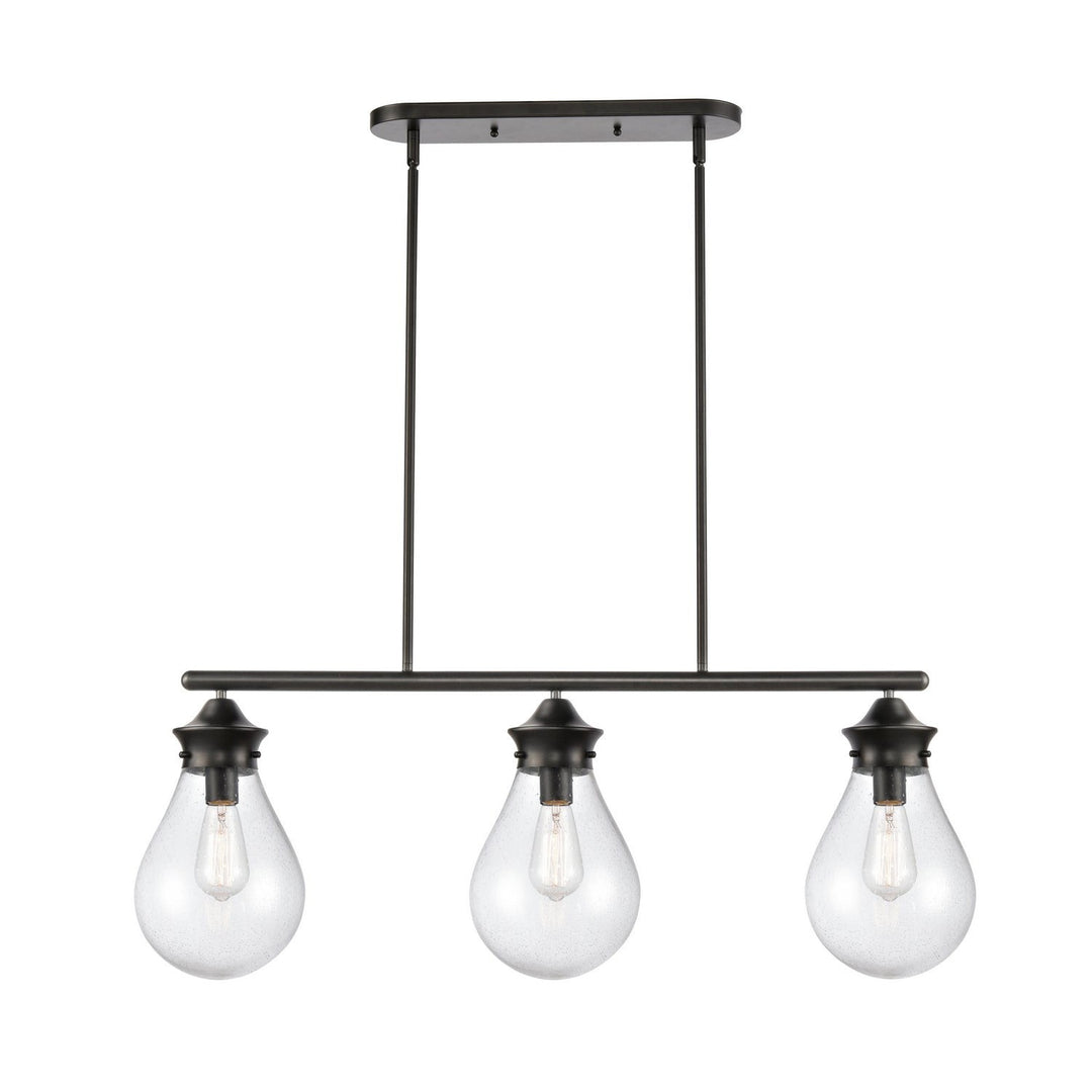 Innovations 414-3I-BK-G4144-8 Chandelier Light - Matte Black