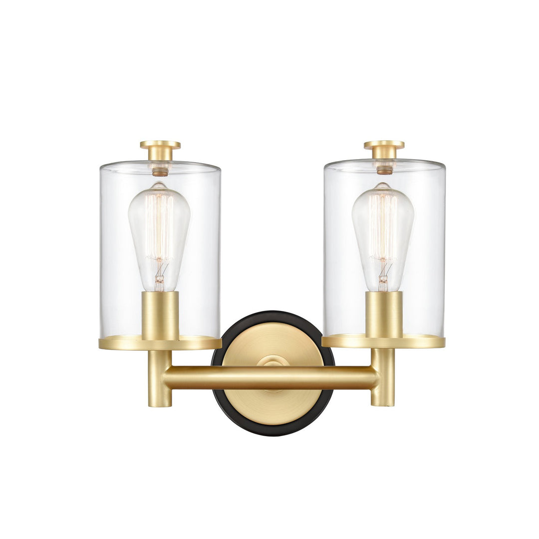 Innovations 418-2W-BSB-G4182 Bath Vanity Light 14 in. wide - Black Satin Brass