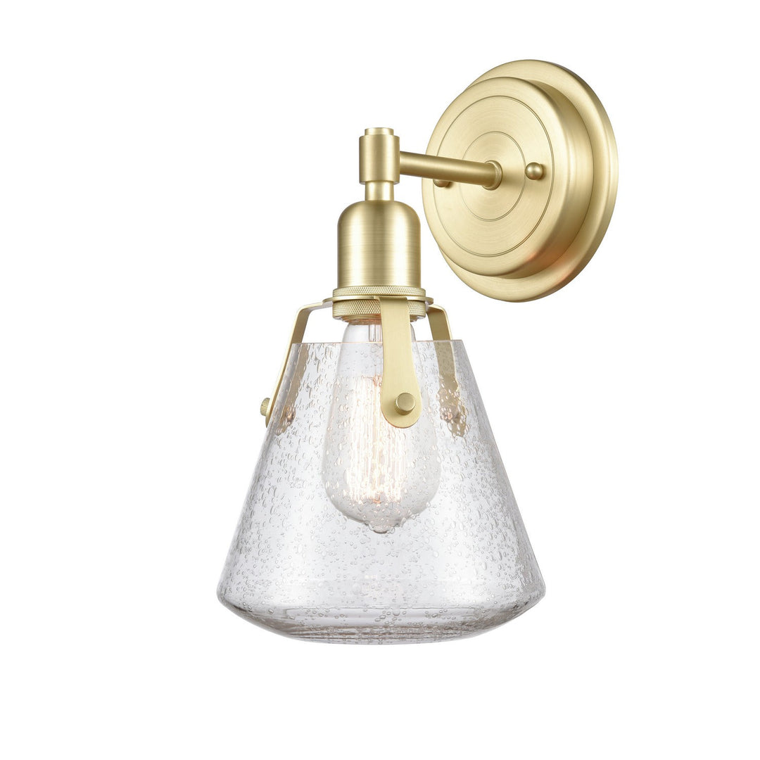 Innovations 422-1W-SB-G4224-7 Bath Vanity Light 7 in. wide - Satin Brass