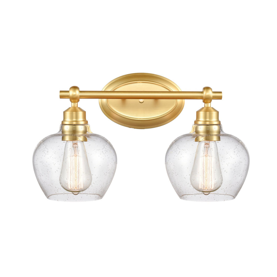 Innovations 438-2W-SG-G4384 Bath Vanity Light 17 in. wide - Satin Gold