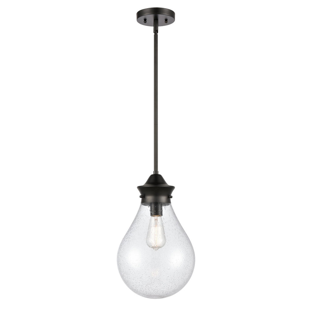 Innovations 414-1S-BK-G4144-10-LED Pendant Light - Matte Black