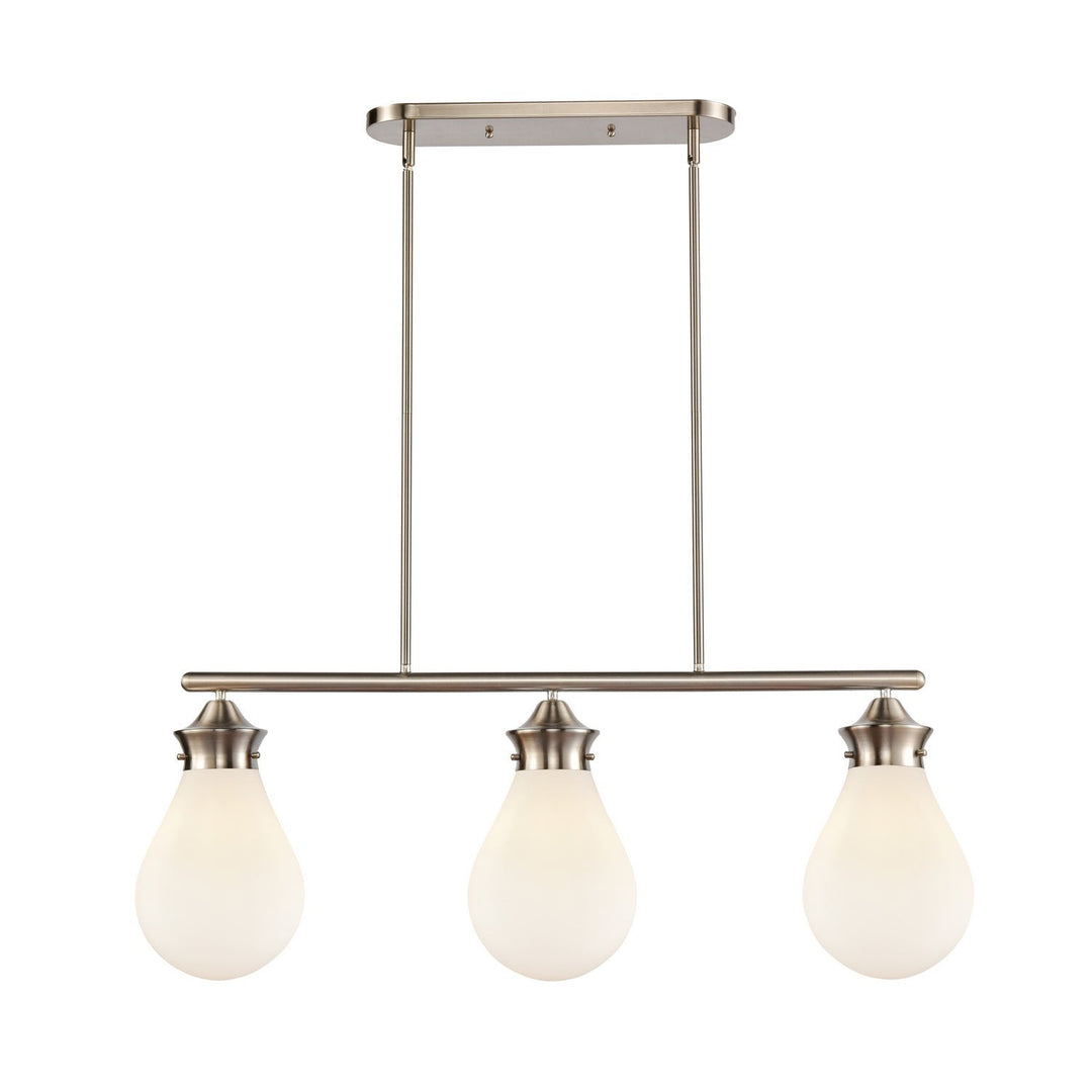 Innovations 414-3I-SN-G4141-8-LED Chandelier Light - Satin Nickel