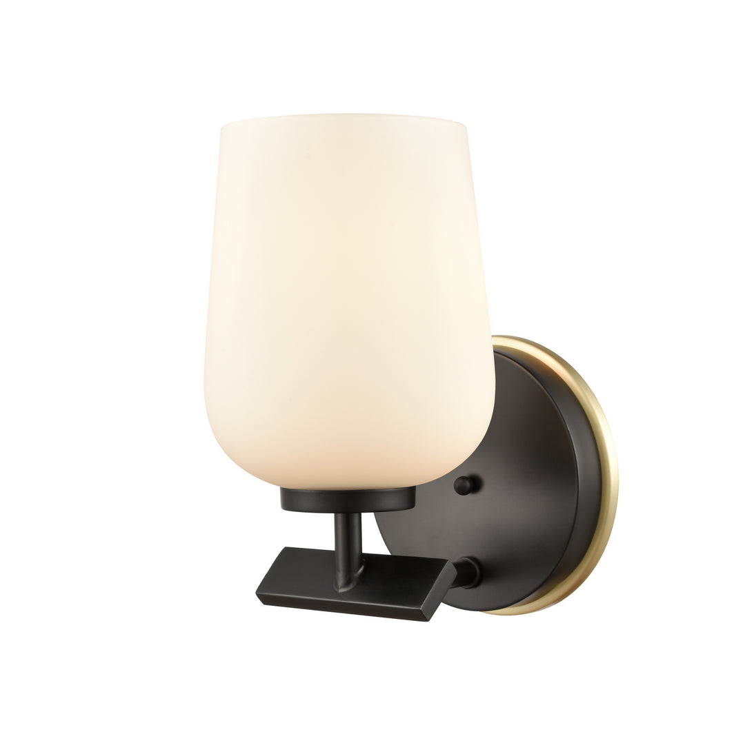 Innovations 420-1W-BSB-G4201 Bath Vanity Light 5 in. wide - Black Satin Brass