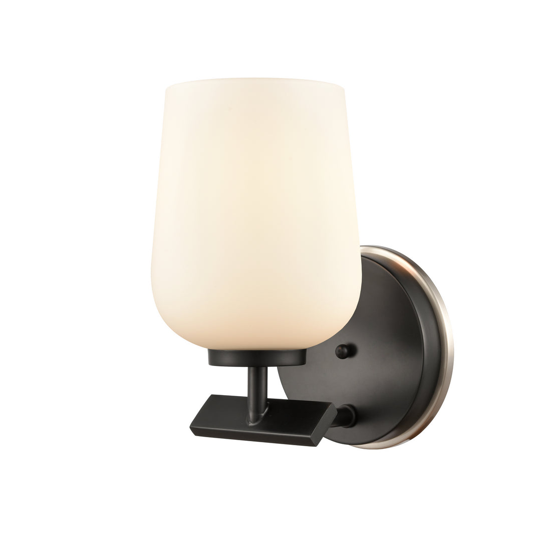 Innovations 420-1W-BSN-G4201-LED Bath Vanity Light 5 in. wide - Black Satin Nickel